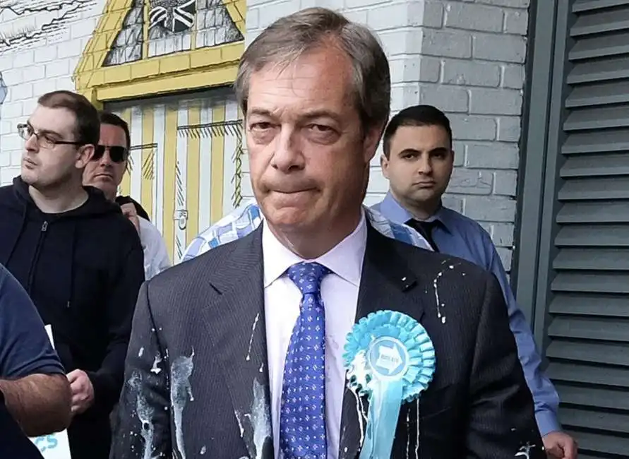 nigel farage milkshake