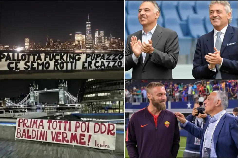 pallotta striscioni de rossi