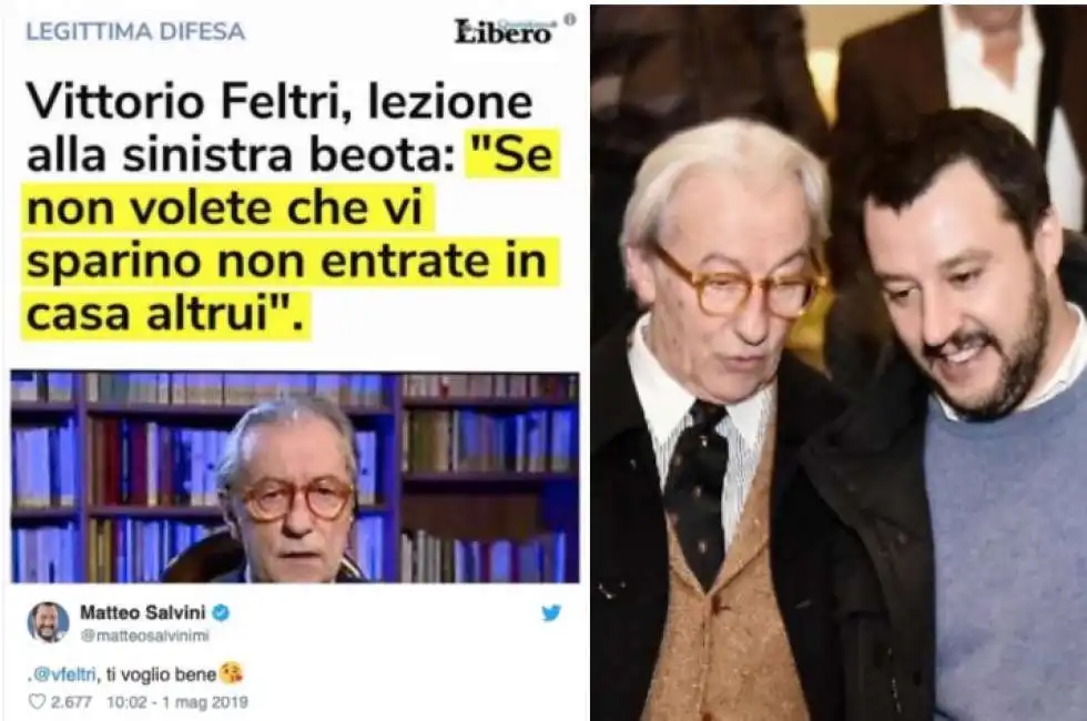 vittorio feltri salvini legittima difesa