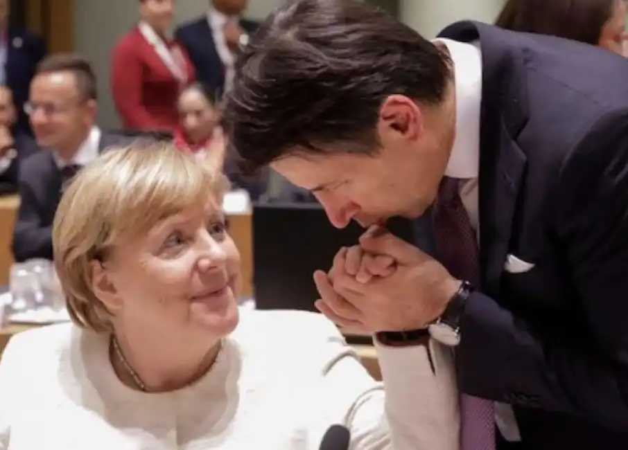 angela merkel giuseppe conte