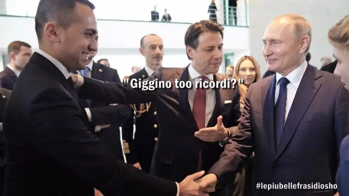 luigi di maio giuseppe conte vladimir putin