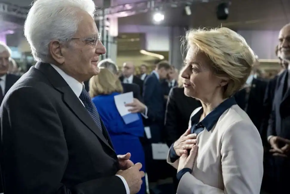 ursula von der leyen sergio mattarella