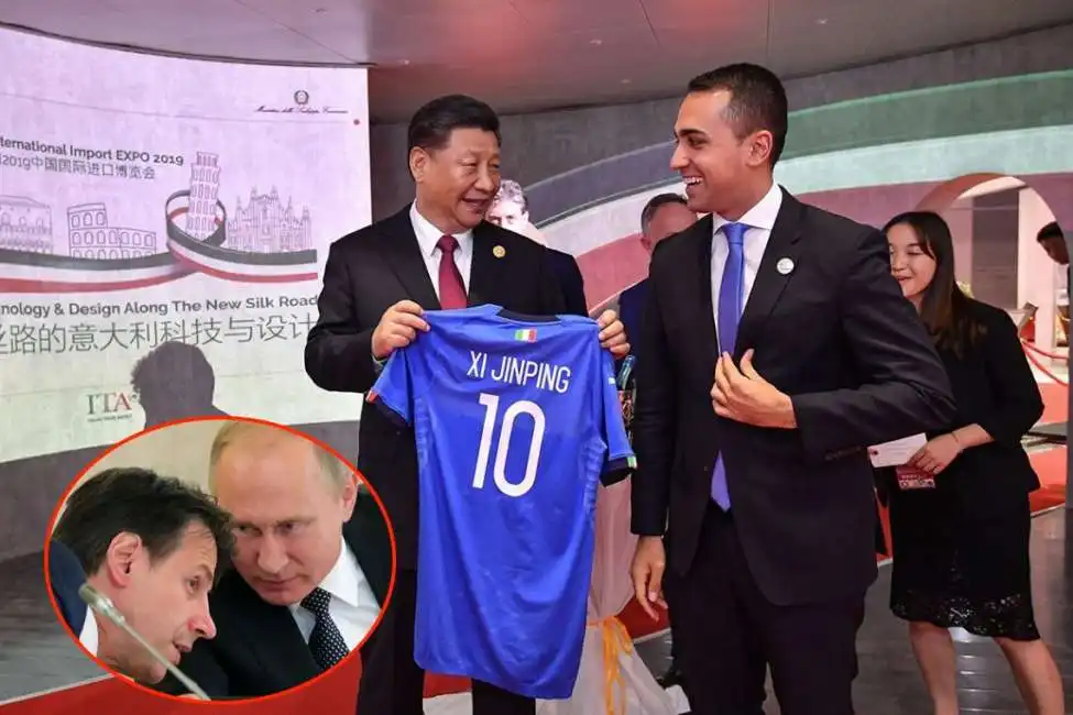 xi jinping luigi di maio giuseppe conte vladimir putin