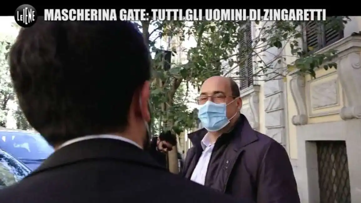 zingaretti iene mascherine