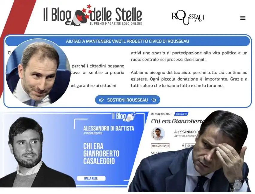 davide casaleggio alessandro di battista giuseppe conte blog delle stelle