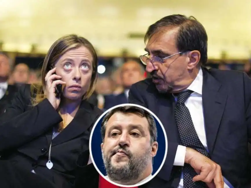 giorgia meloni ignazio la russa matteo salvini