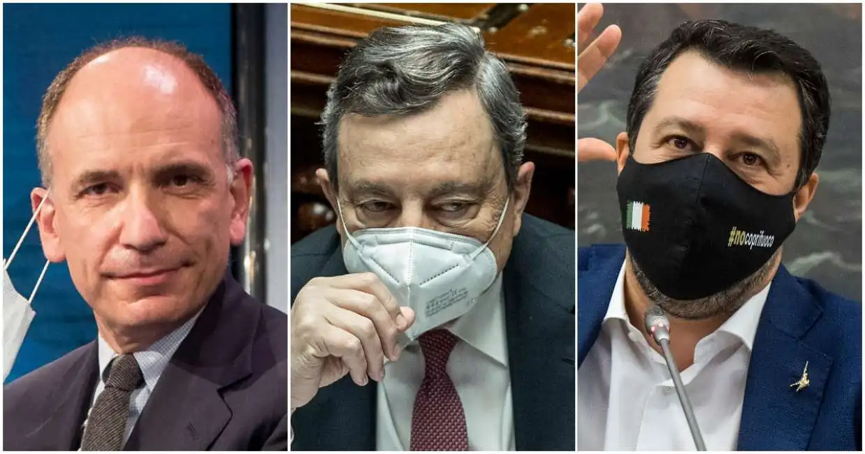 letta draghi salvini