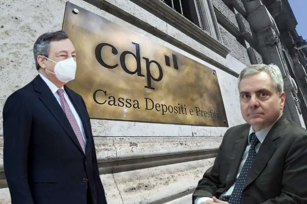 mario draghi dario scannapieco cdp cassa depositi e prestiti