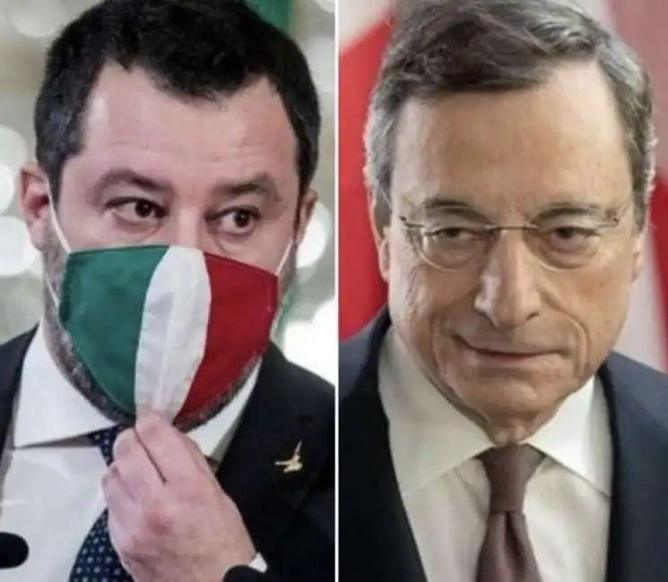 matteo salvini mario draghi