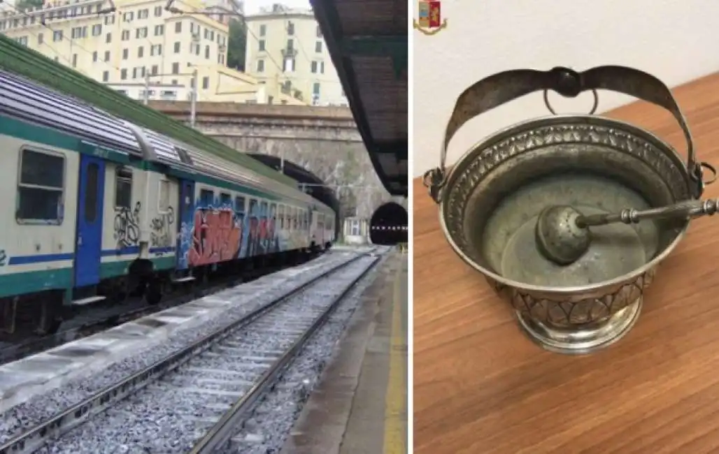 ruba motorino aspersorio treno genova