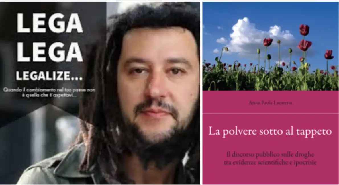 salvini meme libro sulla droga