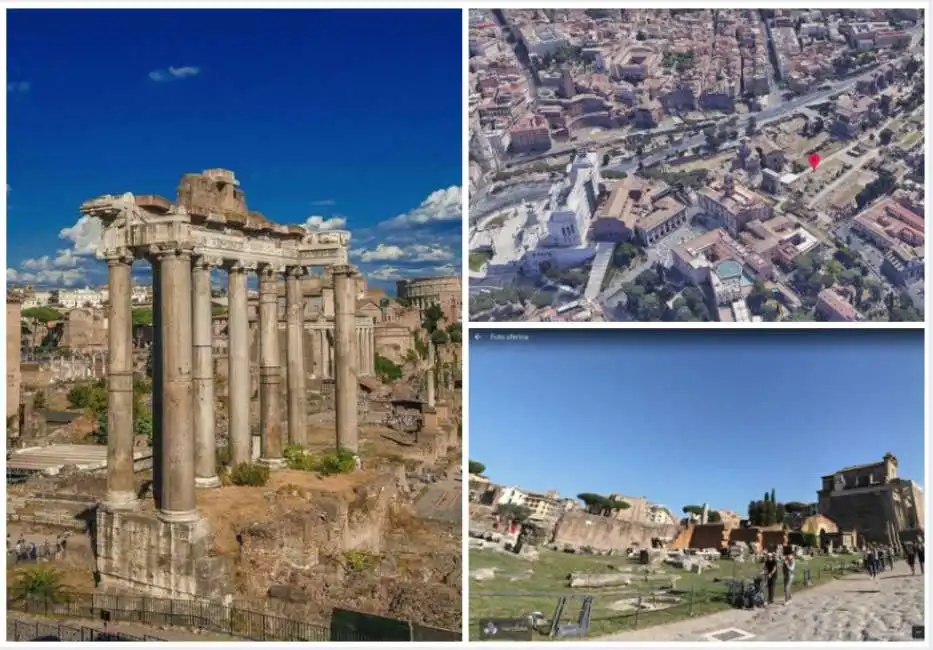 foro romano google street view