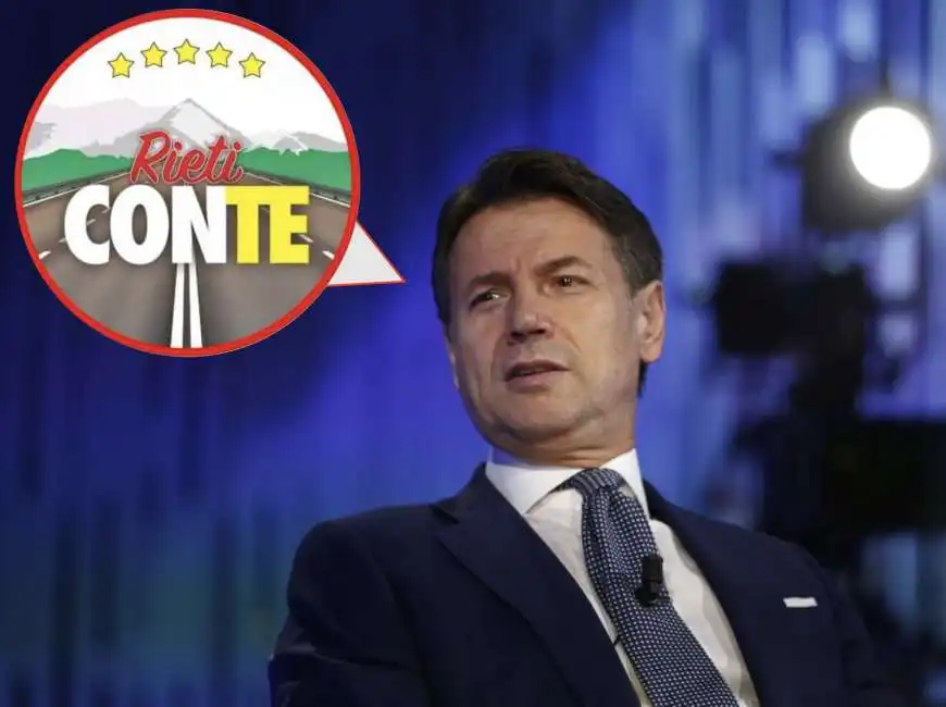 giuseppe conte rieti simbolo logo m5s movimento 5 stelle