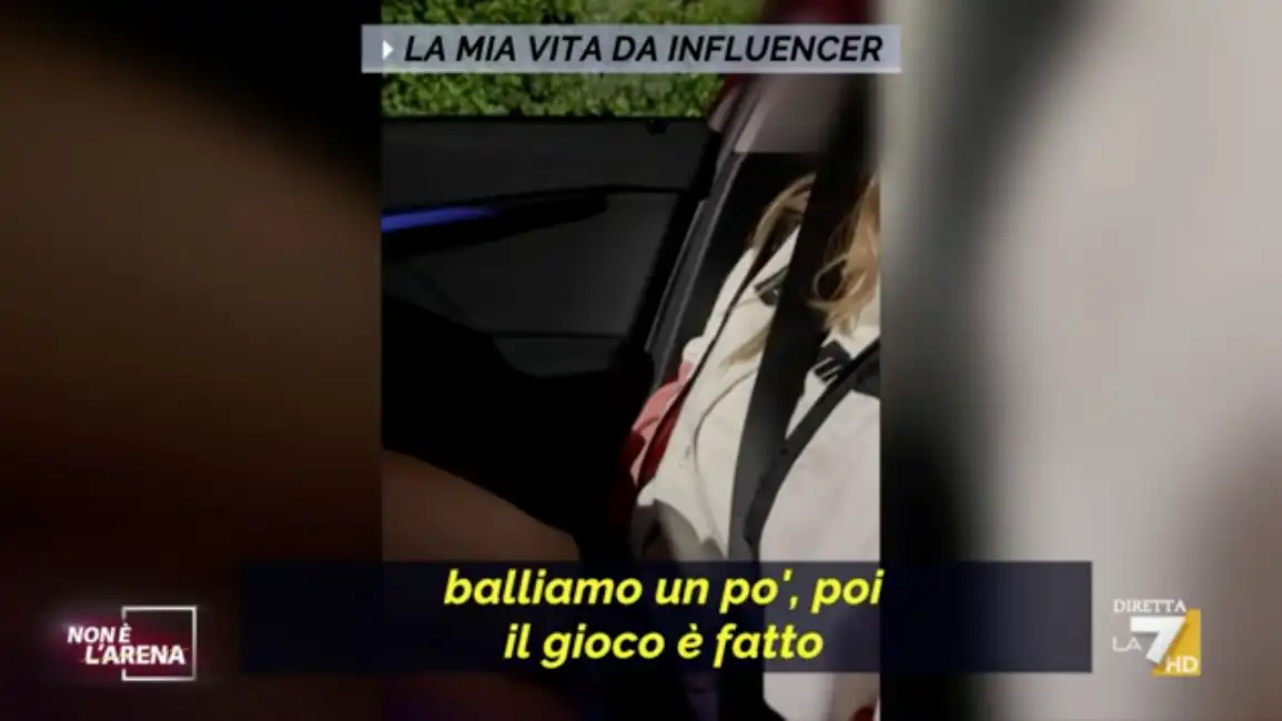 influencer giletti non è l'arena