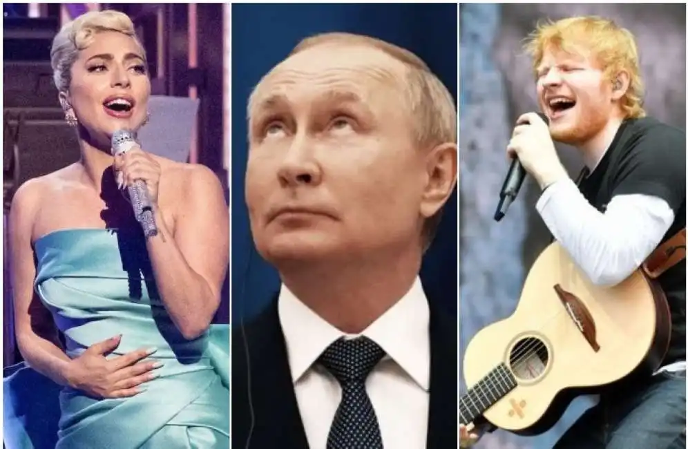 lady gaga putin ed sheeran