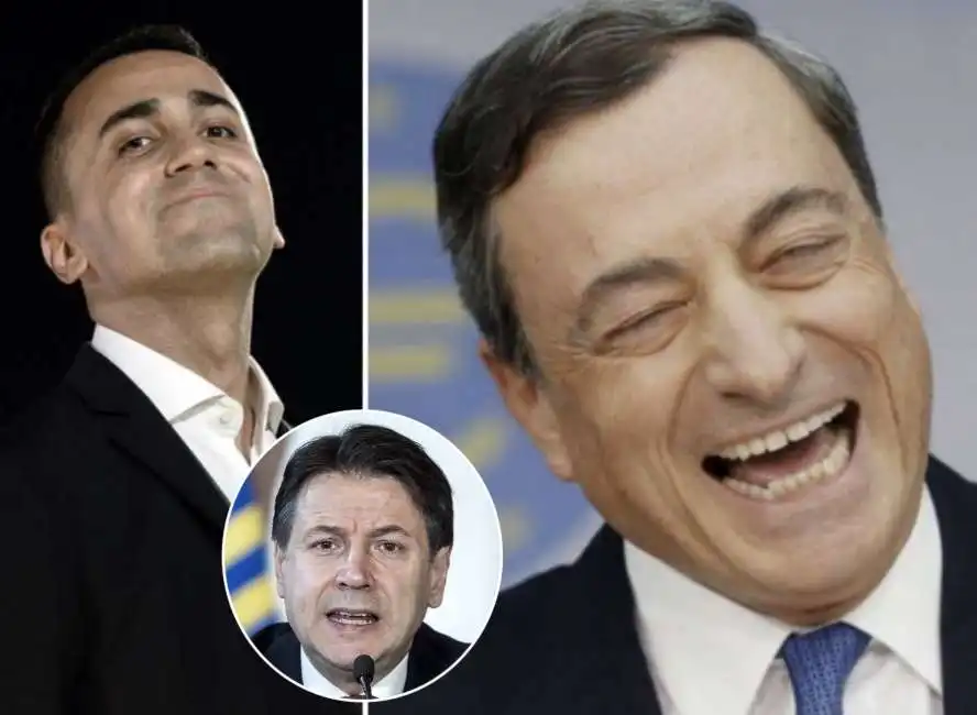 luigi di maio giuseppe conte mario draghi 