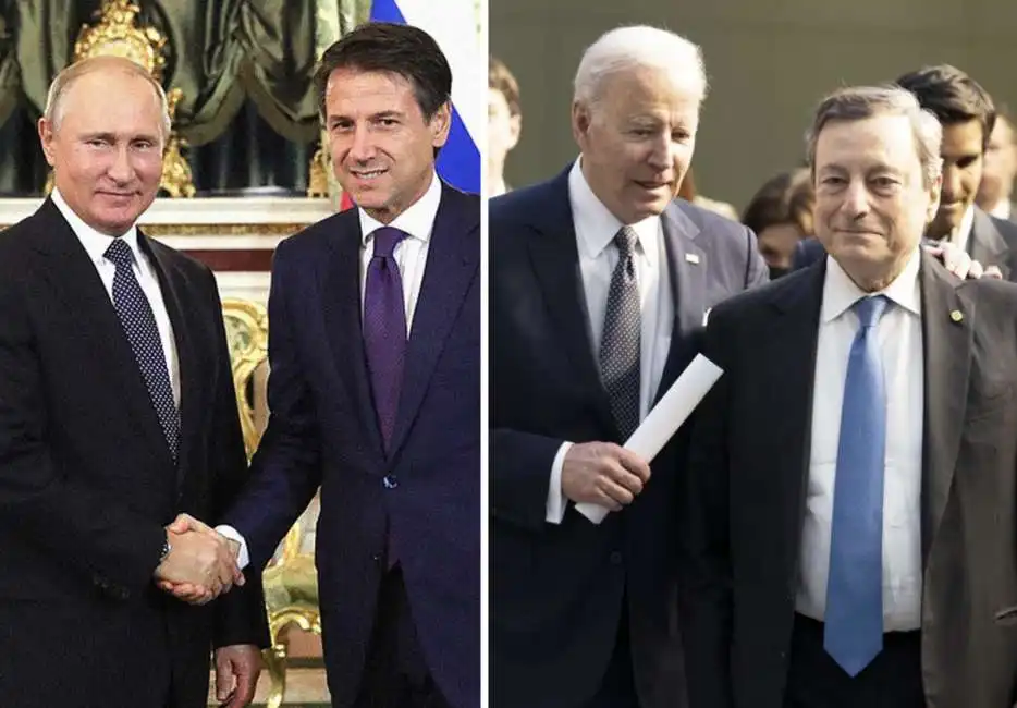 mario draghi joe biden vladimir putin giuseppe conte