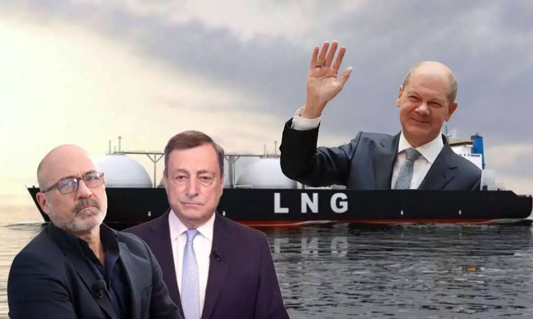 mario draghi roberto cingolani olaf scholz gnl gas naturale liquefatto