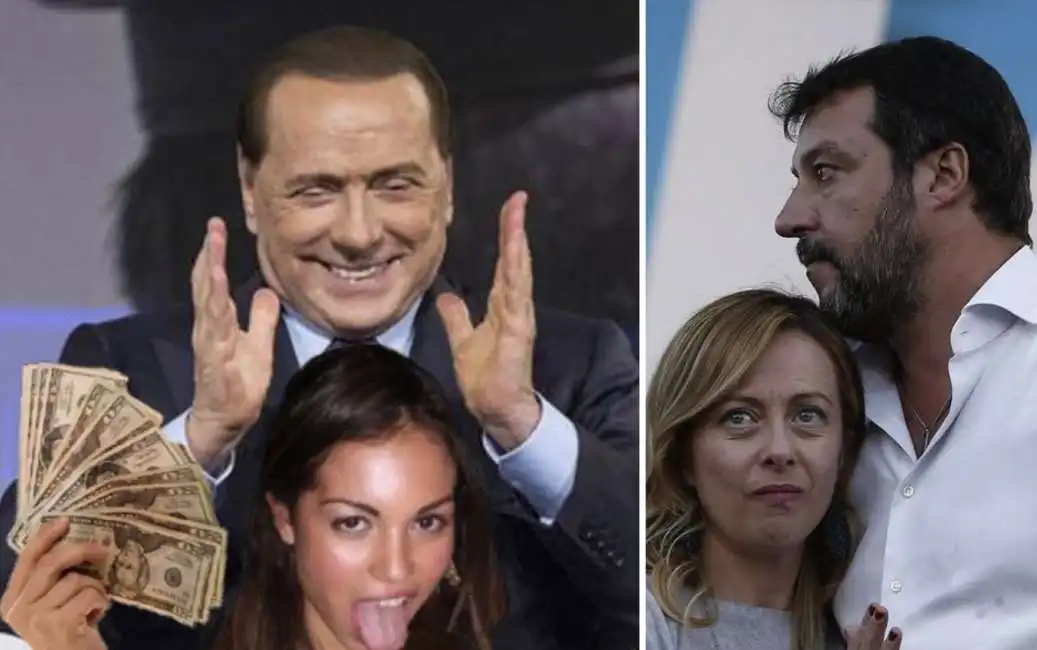 silvio berlusconi ruby matteo salvini giorgia meloni 