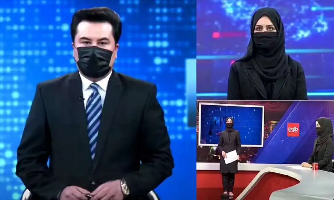 tv afgana burqa mascherine