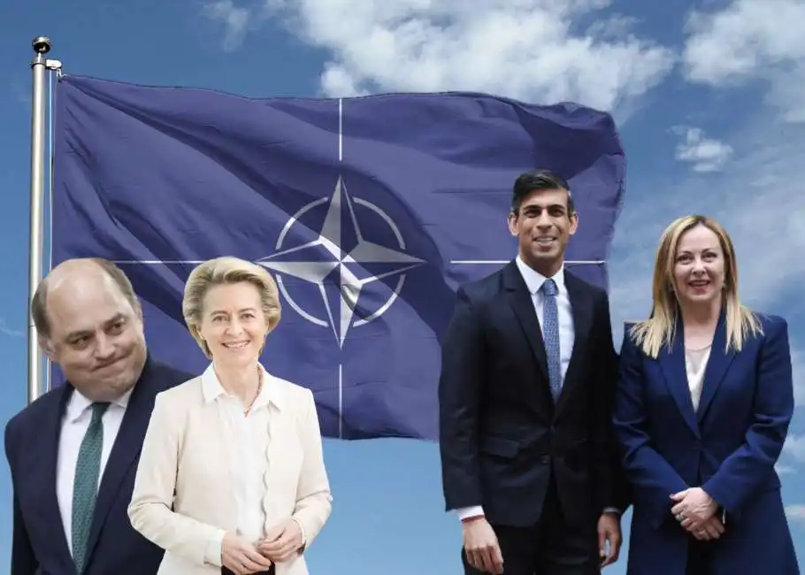 ben wallace rishi sunak giorgia meloni ursula von der leyen nato alleanza atlantica 