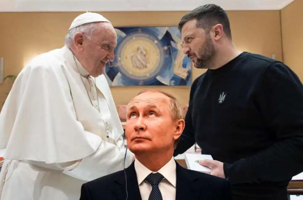 bergoglio papa francesco vladimir putin volodymyr zelensky 