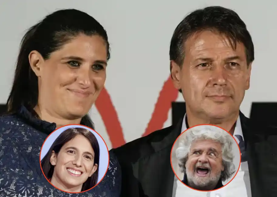 elly schlein beppe grillo chiara appendino giuseppe conte