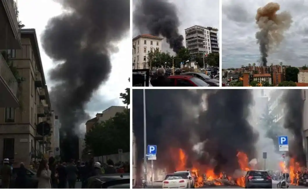 esplosione in centro a milano via pier lombardo 