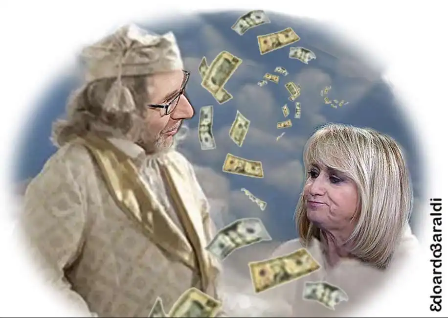 fabio fazio e luciana littizzetto - meme by edoardo baraldi 