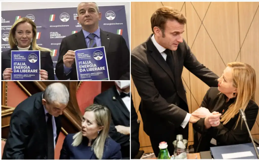 fazzolari meloni macron