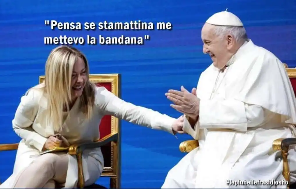 giorgia meloni papa francesco frasi di osho