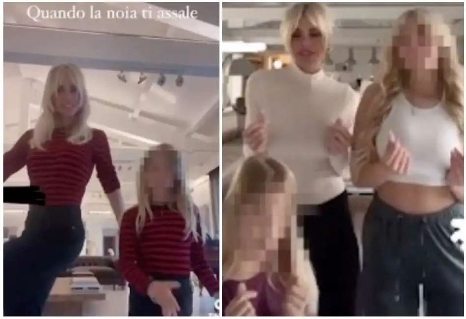 ilary blasi e il balletto con le figlie chanel e isabel