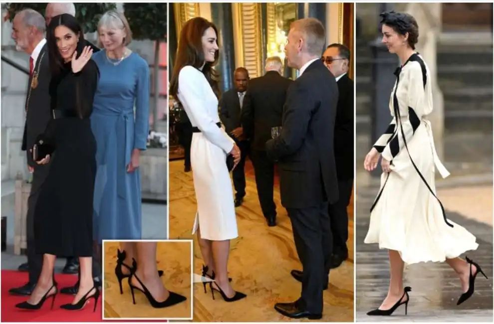 meghan markle rose hanbury kate middleton scarpe aquazzurra