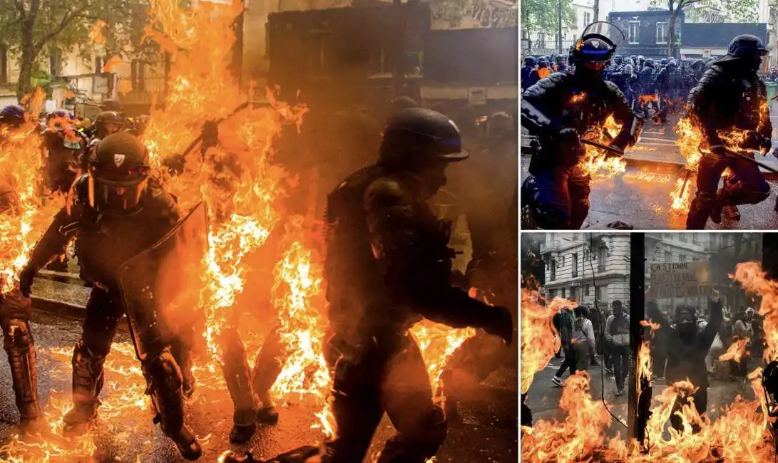 parigi francia scontri sciopero manifestazioni polizia primo maggio 