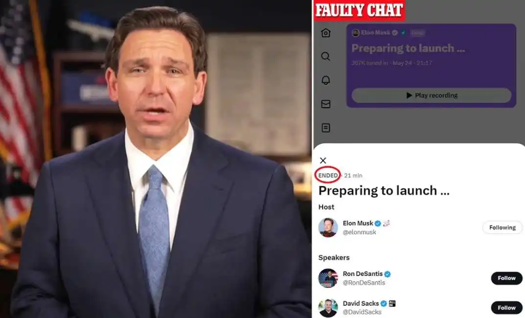 ron desantis annuncia la corsa alla casa bianca su twitter