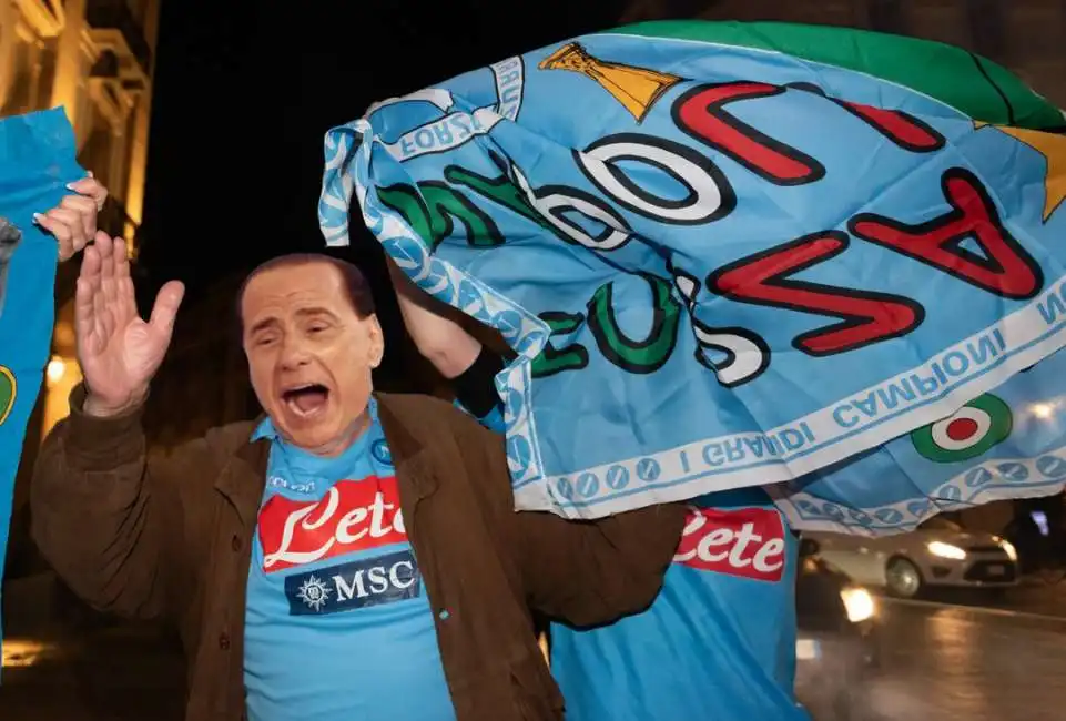 silvio berlusconi tifoso napoli scudetto 