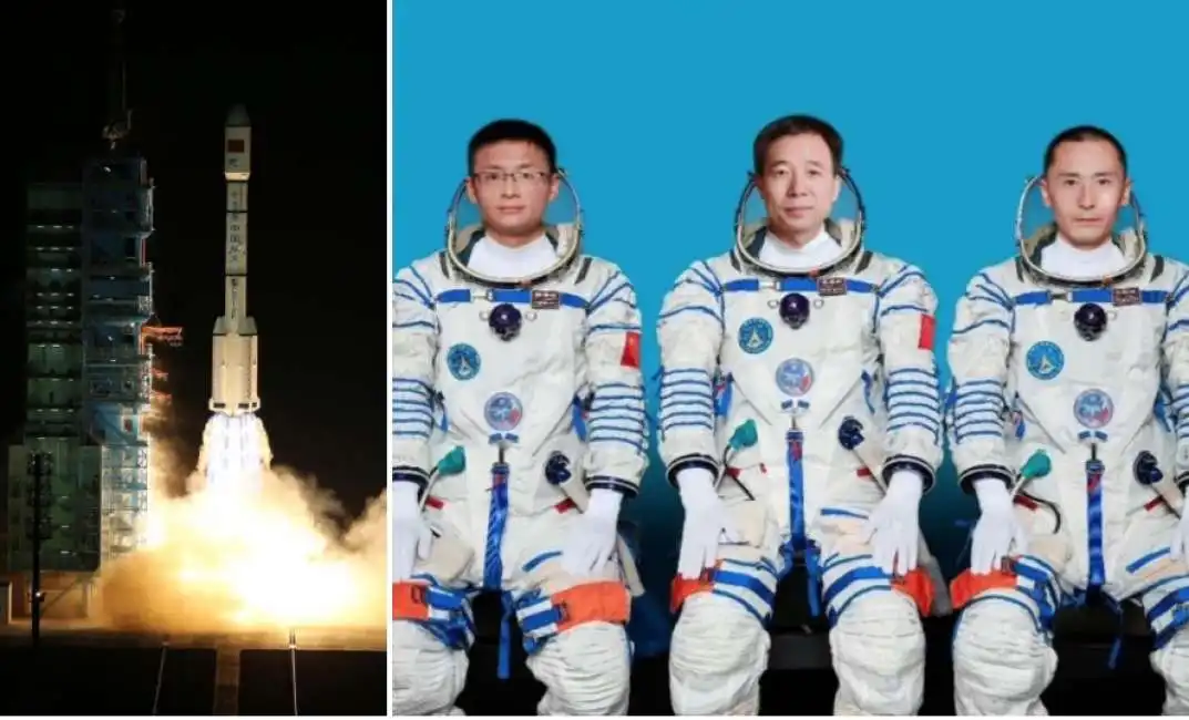 spazio cina astronauti shenzhou-16 gui haichao jing haipeng zhu yangzhu 