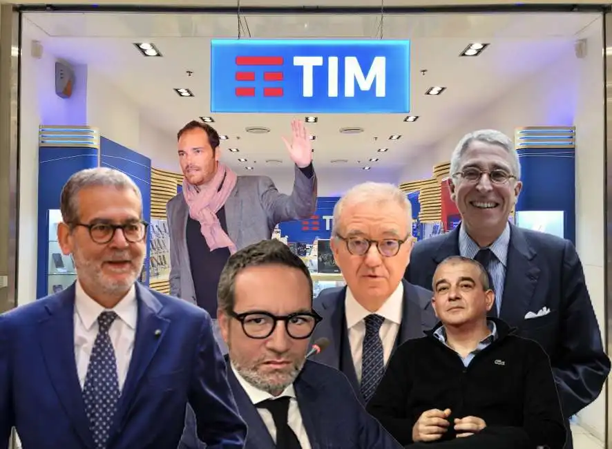 tim luciano carta daniele ruvinetti alfredo mantovano giovambattista giovan battista fazzolari - arnaud de puyfontaine vivendi andrea pezzi 