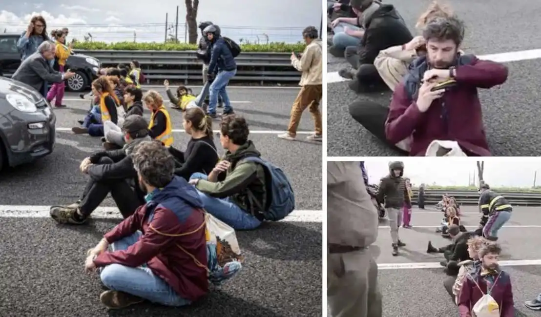 ultima generazione strada roma fiumicino