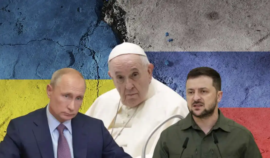 vladimir putin bergoglio papa francesco volodymyr zelensky 