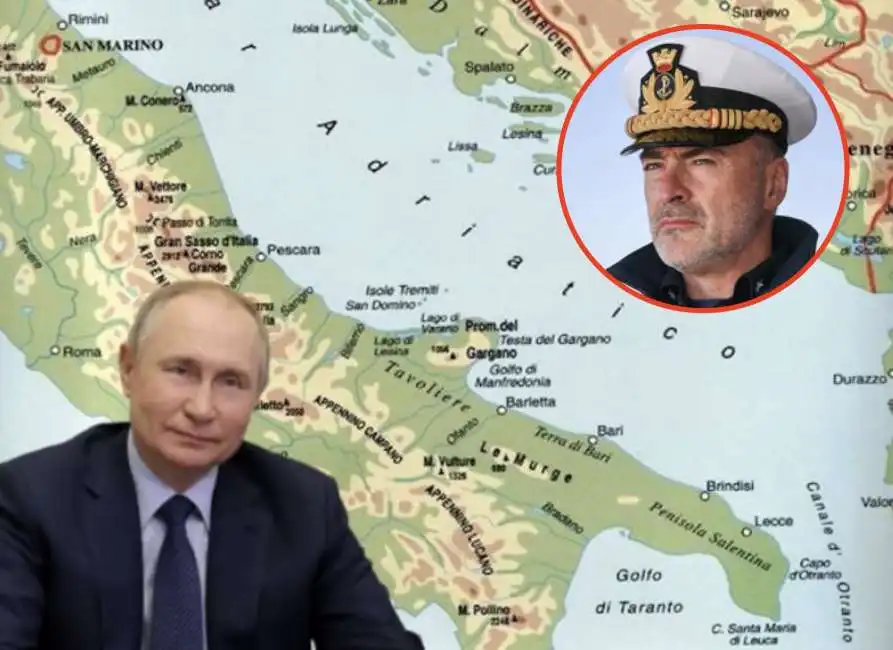 vladimir putin italia mar mediterraneo enrico credendino 