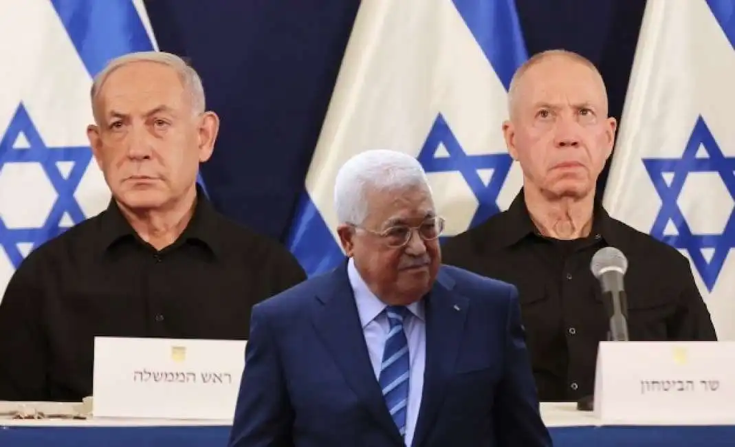 abu mazen benjamin netanyahu yoav gallant 