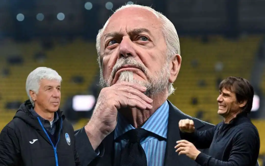 aurelio de laurentiis napoli antonio conte gian piero gasperini