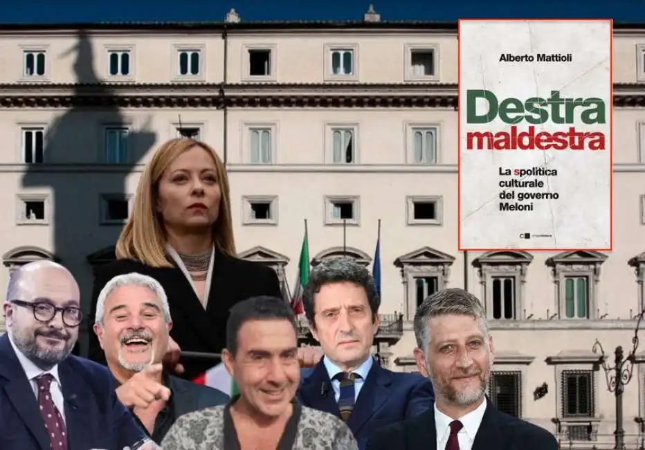 destra maldestra alberto mattioli giorgia meloni gennaro sangiuliano alessandro giuli pietrangelo buttafuoco roberto vannacci pino insegno