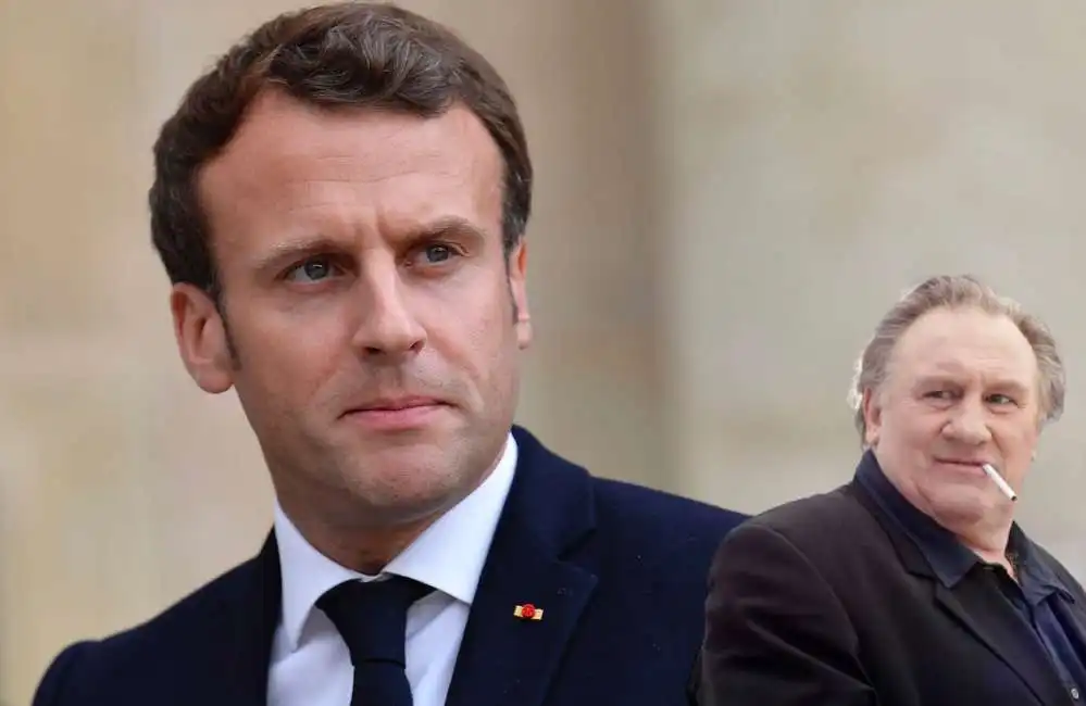 emmanuel macron gerard depardieu 