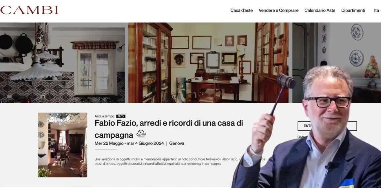 fabio fazio casa campagna asta 