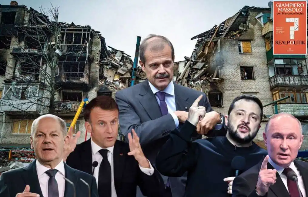 giampiero massolo realpolitik emmanuel macron vladimir putin volodymyr zelensky olaf scholz