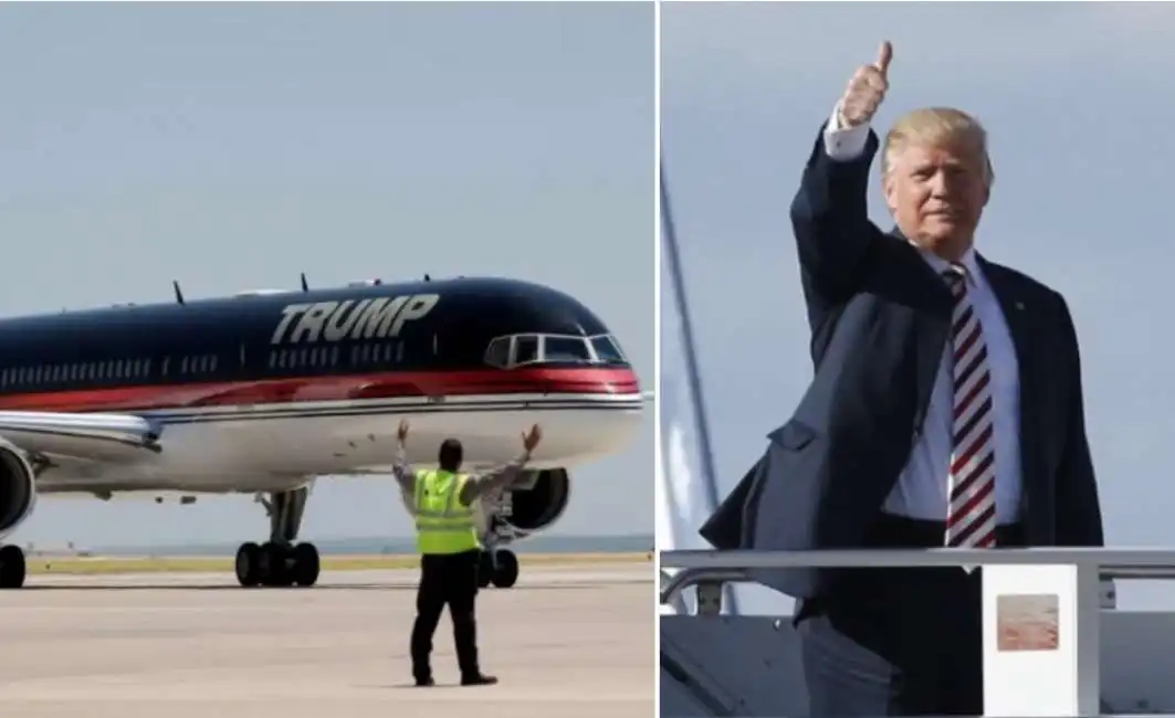 il boeing di donald trump aereo