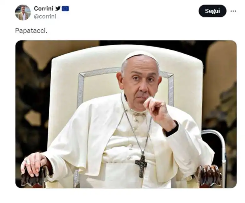 meme su papa francesco, la frociaggine e roberto vannacci bergoglio