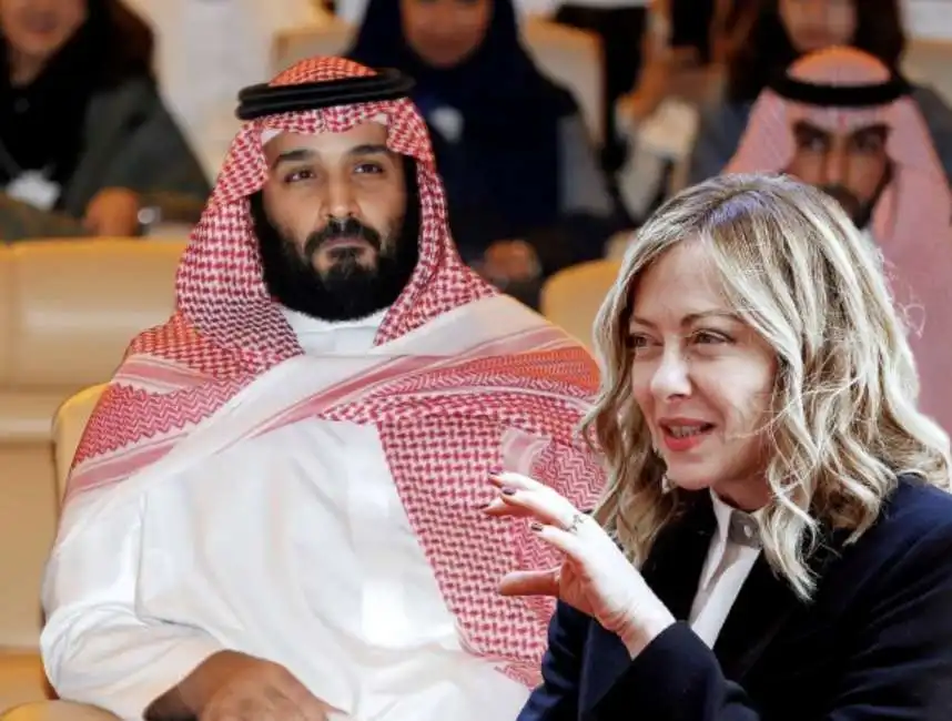 mohammed bin salman giorgia meloni 